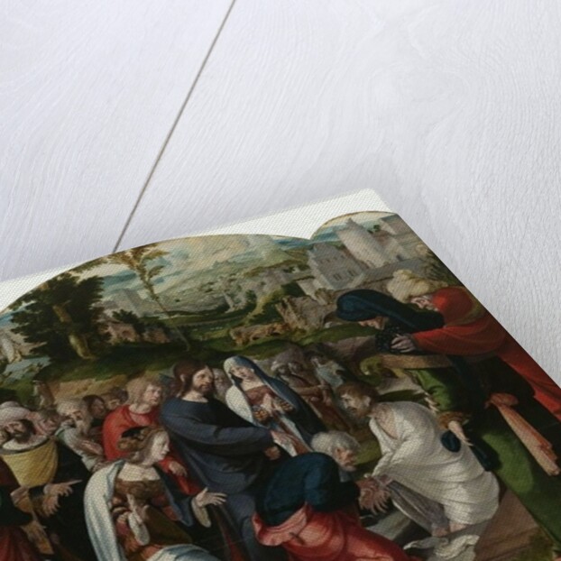 The Raising of Lazarus, centre panel of the triptych, c.1530 by Aertgen Claesz van Leyden