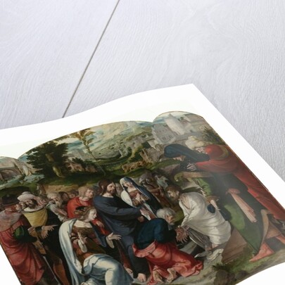 The Raising of Lazarus, centre panel of the triptych, c.1530 by Aertgen Claesz van Leyden