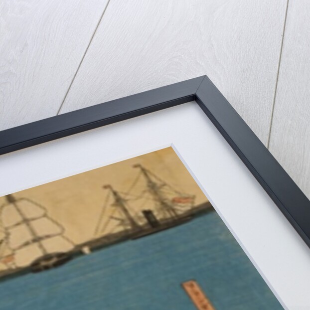 Dutch people taking a Sunday walk in Yokohama, 1871 by Utagawa Sadahide