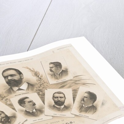 The members of the House of Steinway and Sons, 1890 by American School