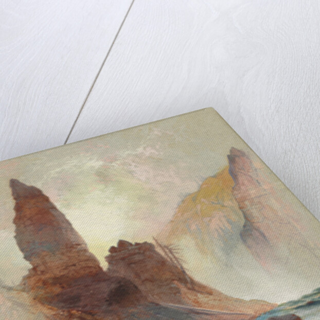 Tower at Tower Falls, Yellowstone, 1872 by Thomas Moran