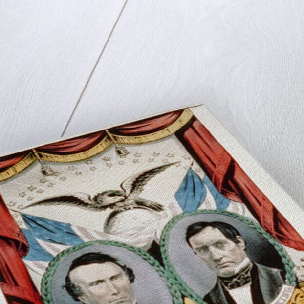 Democratic presidential campaign banner, 1852 by American School