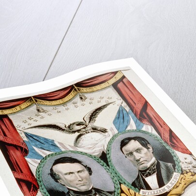 Democratic presidential campaign banner, 1852 by American School