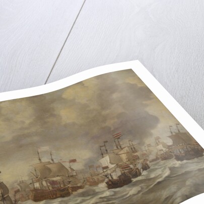 Episode from the Four Days' Naval Battle of June 1666 by Willem van de the Younger Velde