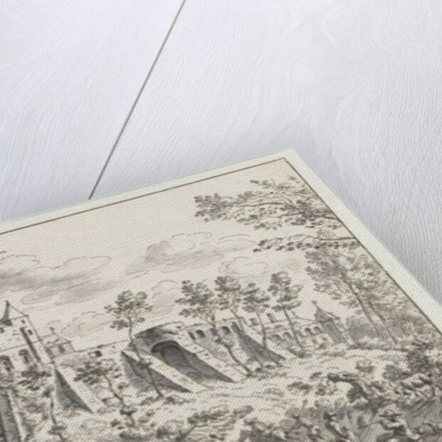 Castle of Leuven, 1675 by Josua de Grave