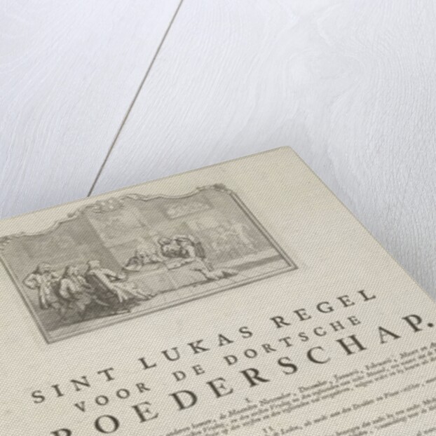 Rules of the Guild of Saint Luke in Dordrecht, 1736 by Aert Schouman