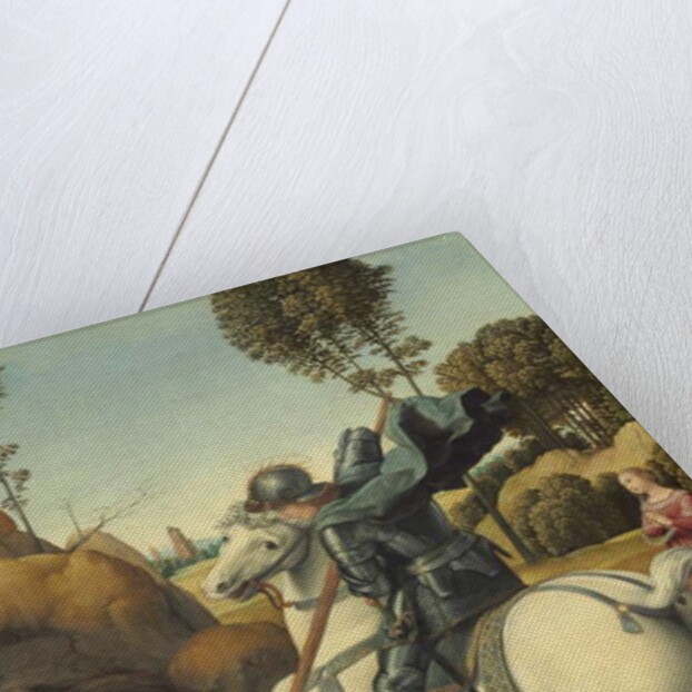 Saint George and the Dragon, c.1506 by Raphael (1483-1520)