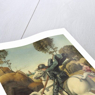 Saint George and the Dragon, c.1506 by Raphael (1483-1520)