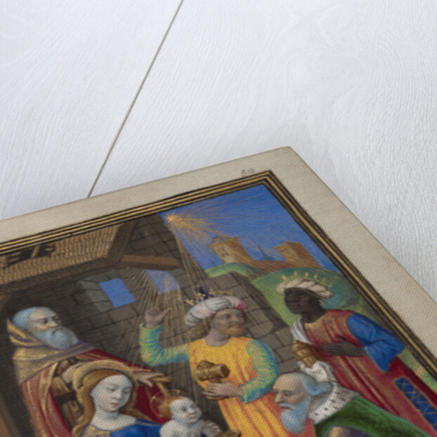 The Adoration of the Magi from a Book of Hours Ms. 48 fol. 59, c.1480-90 by Georges Trubert