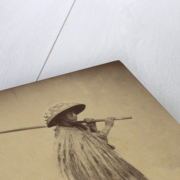 Japanese in Mackintosh, c.1865 by Felice (1825-c.1908) Beato