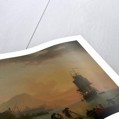 A Calm at a Mediterranean Port, 1770 by Claude Joseph Vernet