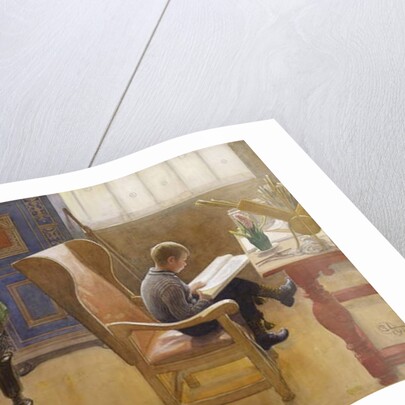 Esbjorn in the Study Corner, 1912 by Carl Larsson