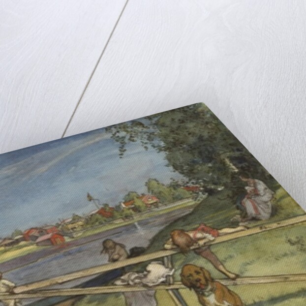 A Pleasant Bathing Place by Carl Larsson