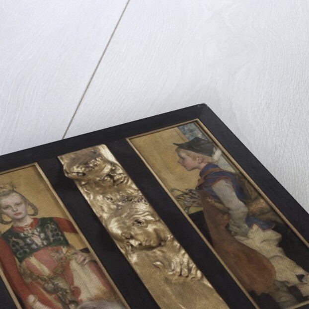 A Swedish Fairytale, diptych with relief panel and frame, 1897 by Carl Larsson