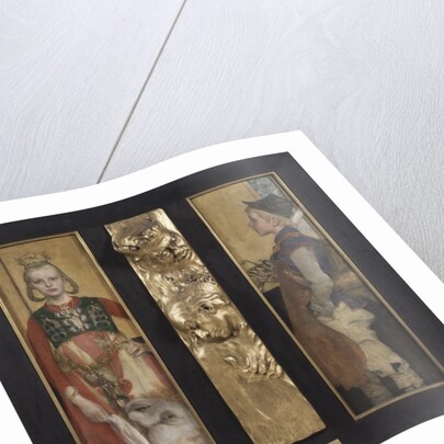 A Swedish Fairytale, diptych with relief panel and frame, 1897 by Carl Larsson