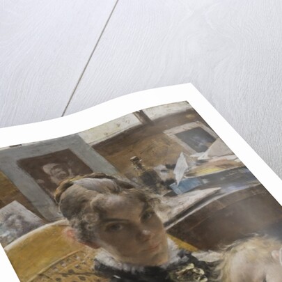 A Studio Idyll: The Artist's Wife and their Daughter Suzanne, 1885 by Carl Larsson