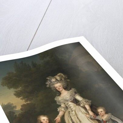 Queen Marie Antoinette with her Children in the Park of Trianon, 1785 by Adolf Ulrich Wertmuller