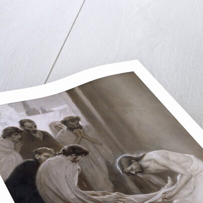 Jesus washing the feet of his disciples, 1898 by Albert Gustaf Aristides Edelfelt