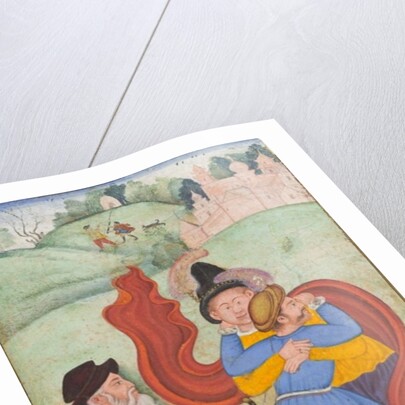 Europeans Embracing, c.1590 by Mughal School