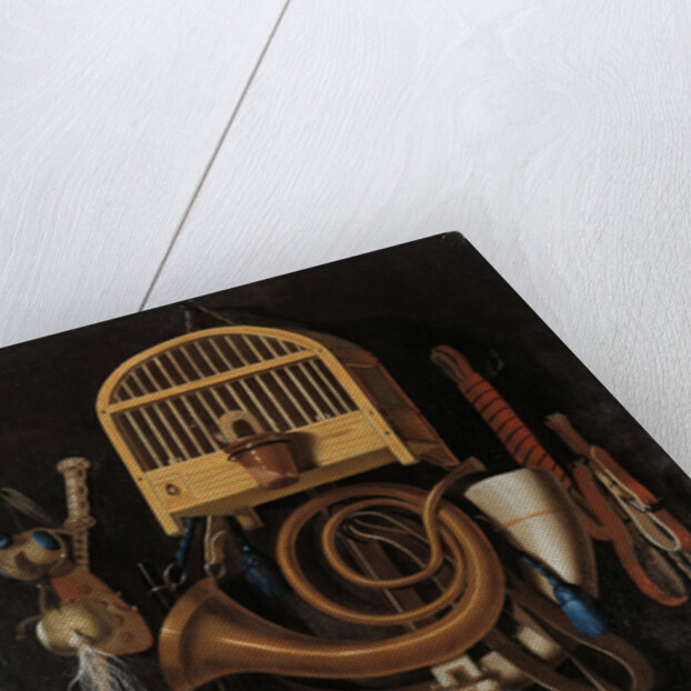 Hunting gear, Still Life, 1661 by Antonius Leemans