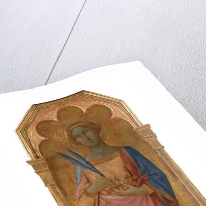 St. Corona, c.1350 155 x 48 by Master of the Palazzo Venezia Madonna