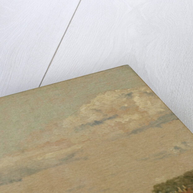 View from a window in Toldbodvej looking towards the Citadel, c.1833 by Christen Schjellerup Kobke