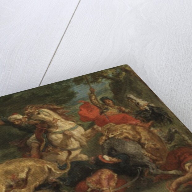 The Lion Hunt, 1855 by Ferdinand Victor Eugene Delacroix