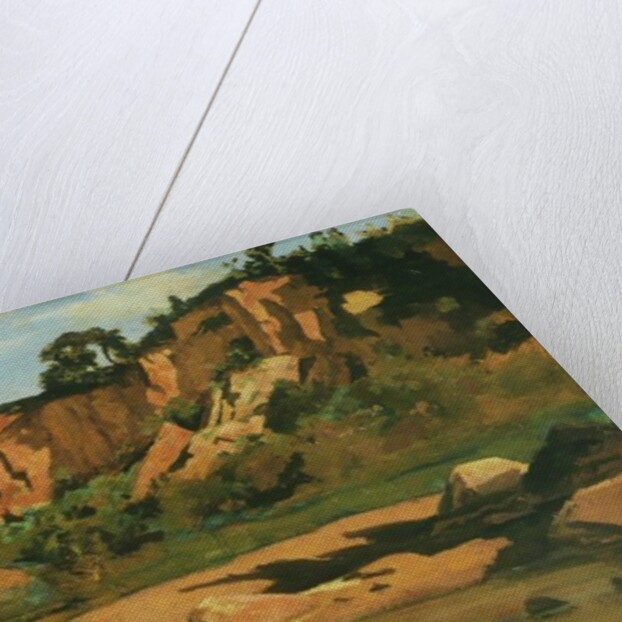 The Red Rocks at Civita Castellana, c.1827 by Jean Baptiste Camille Corot