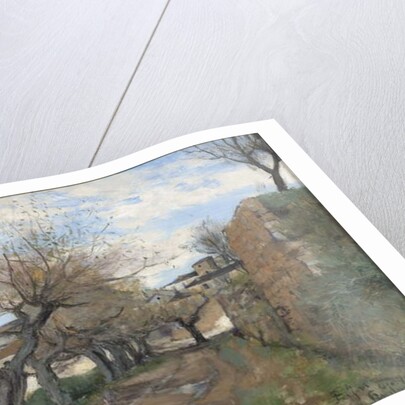 A Street in Frejus, 1878 by Knut Axel Lindman