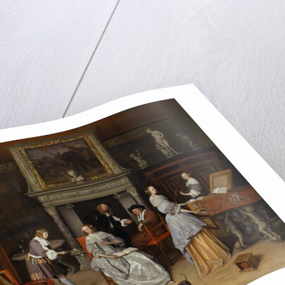 Fantasy Interior with Jan Steen and the Family of Gerrit Schouten by Jan Havicksz. Steen