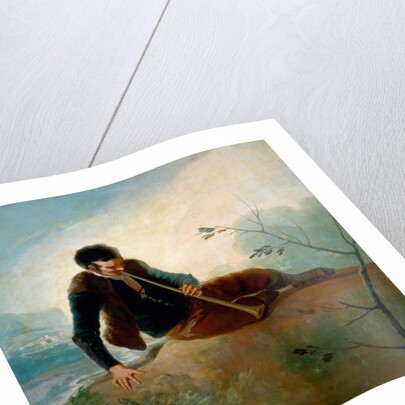 Shepherd playing a pipe, 1786-7 by Francisco Jose de Goya y Lucientes