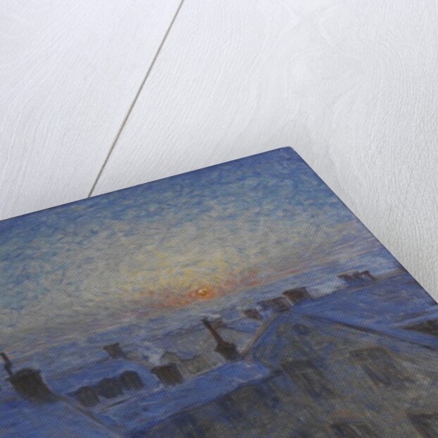 Sunrise over Stockholm rooftops, 1903 by Eugene Jansson