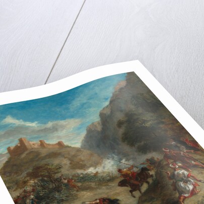 Arabs Skirmishing in the Mountains, 1863 by Ferdinand Victor Eugene Delacroix