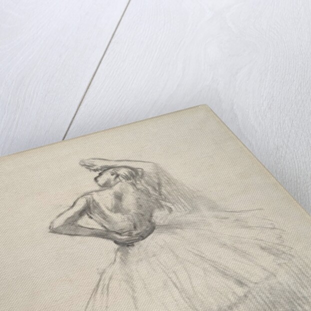 Danseuse debout, le bras droit levé , c.1891 by Edgar Degas