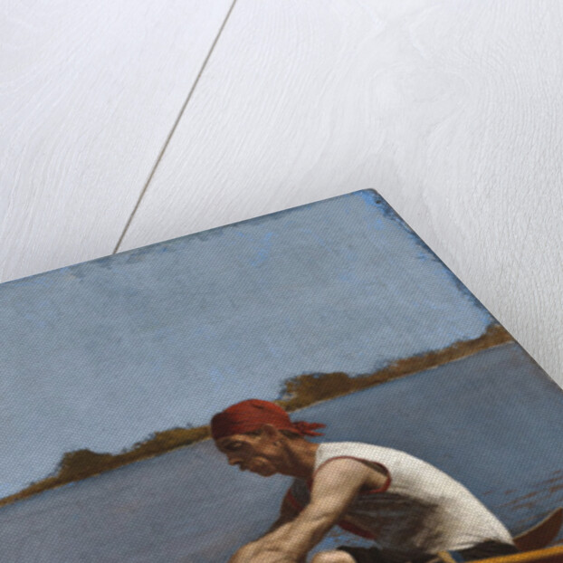 John Biglin in a Single Scull, 1874 by Thomas Cowperthwait Eakins