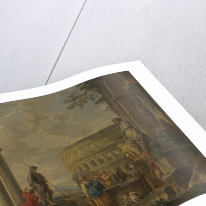 The Coliseum amongst Roman Ruins, c.1730 by Giovanni Paolo Pannini