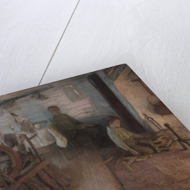 Spinning By Firelight–The Boyhood of George Washington Gray, 1894 by Henry Ossawa Tanner