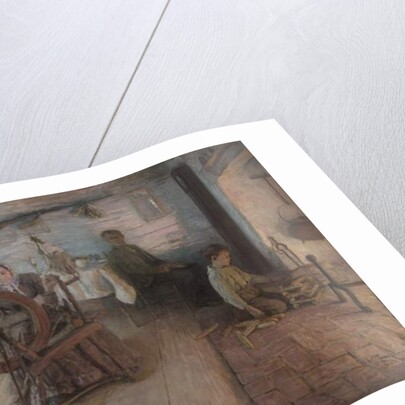 Spinning By Firelight–The Boyhood of George Washington Gray, 1894 by Henry Ossawa Tanner