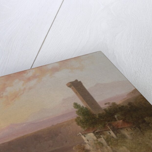 View of Lake Nemi at Sunset, c.1840-50 by Joshua Shaw