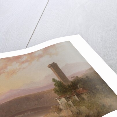 View of Lake Nemi at Sunset, c.1840-50 by Joshua Shaw