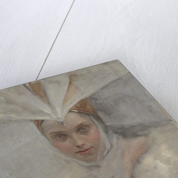 Woman with osprey headdress and white fur collar, 1897 by Edwin Austin Abbey