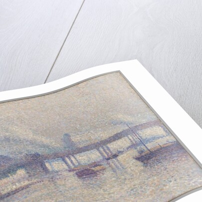 The Banks of the Seine River in Paris, 1893 by Maximilien Luce