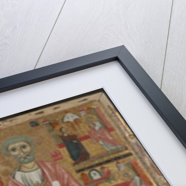 Virgin and Child Enthroned with Saints Leonard and Peter and Scenes from the Life of Saint Peter, c.1280 by Master of the Magdalen