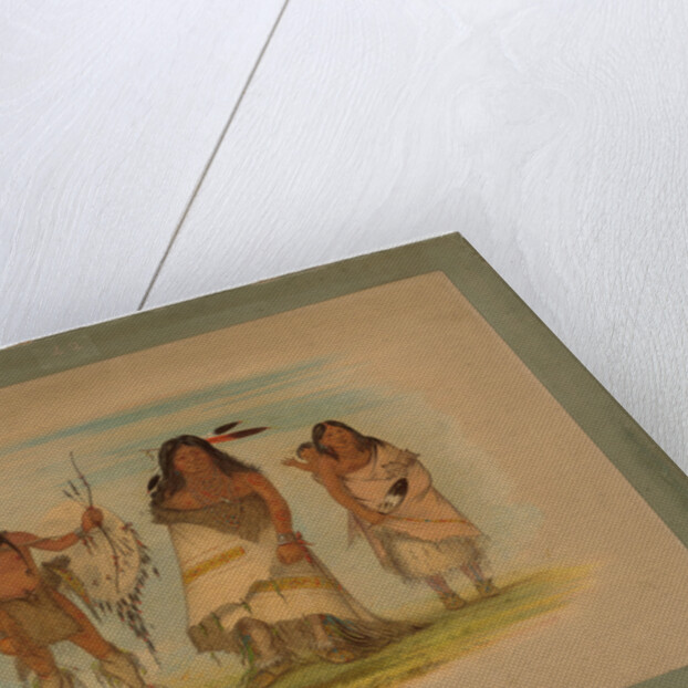 Camanchee Chief, His Wife and a Warrior, 1861 by George Catlin