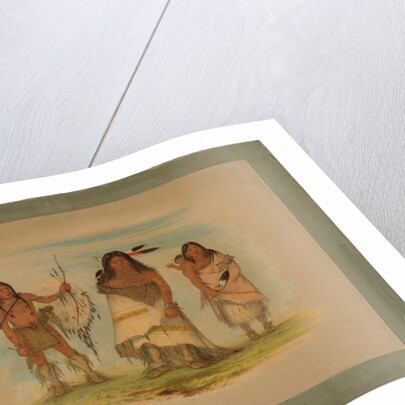 Camanchee Chief, His Wife and a Warrior, 1861 by George Catlin