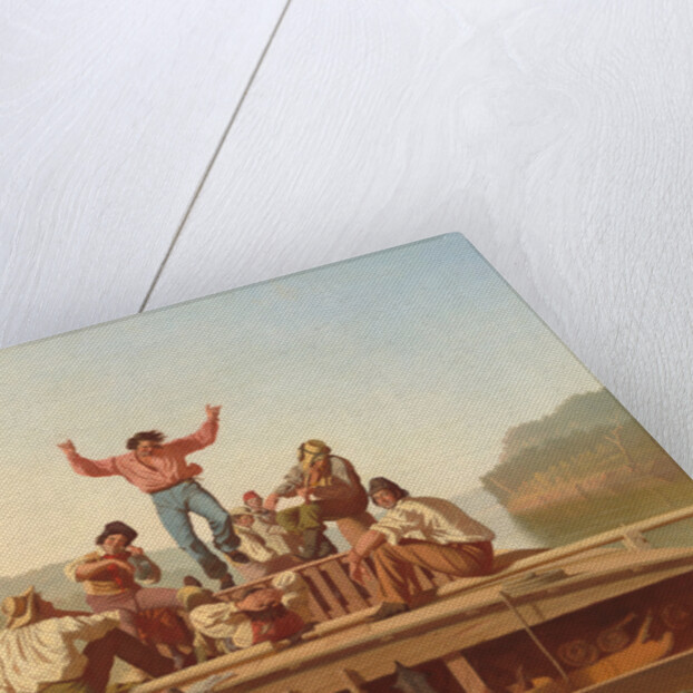 The Jolly Flatboatmen, 1846 by George Caleb Bingham