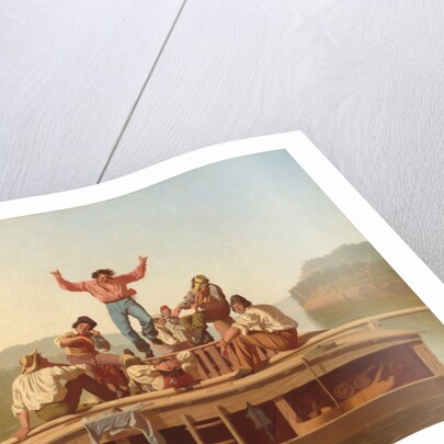 The Jolly Flatboatmen, 1846 by George Caleb Bingham