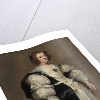 Lady with a Fan, c.1628 by Anthony van Dyck