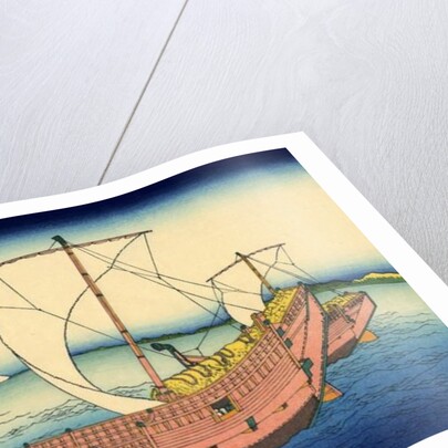 The Kazusa sea route, c.1830 by Katsushika Hokusai