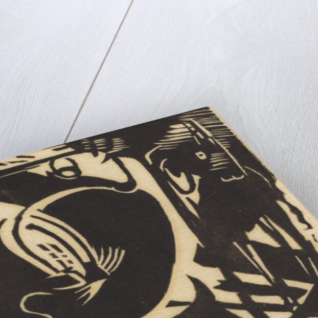 Two Mythical Animals, 1914 by Franz Marc